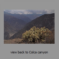 view back to Colca canyon